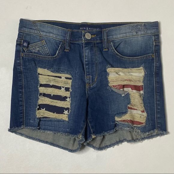 Rock & Republic Pants - Rock & Republic | Factory Distressed Hula Denim Shorts